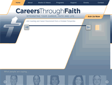 Tablet Screenshot of careersthroughfaith.org